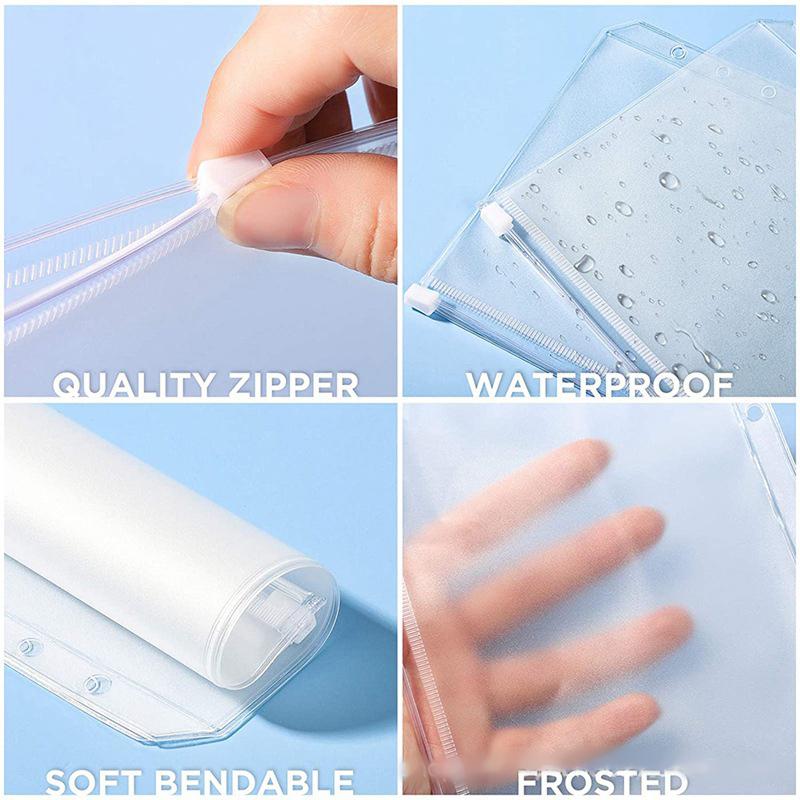 

Специально поставляем A6 матовый ПВХ цветной мешок на молнии сумка для хранения блокнота с отрывными листами книга