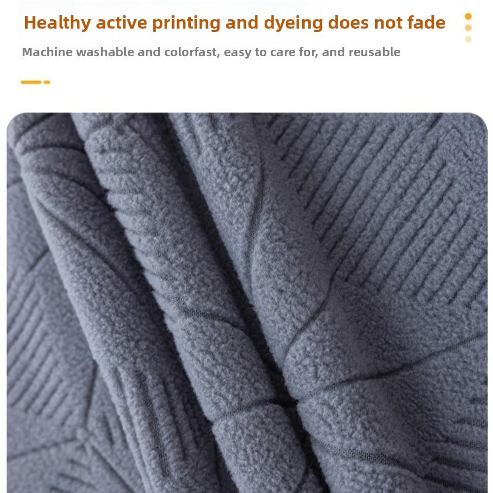 Elastic Stretch Jacquard Chair Cushion Cover Waterproof Dustproof Curved Chair Cover Solid Color Chair Protectors Home Dining