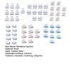 60 Pcs Mini Resin Polar Bear Figurine Tiny Little Arctic Animal Statue Small Polar Bear Penguin Miniature Figures for DIY Crafts