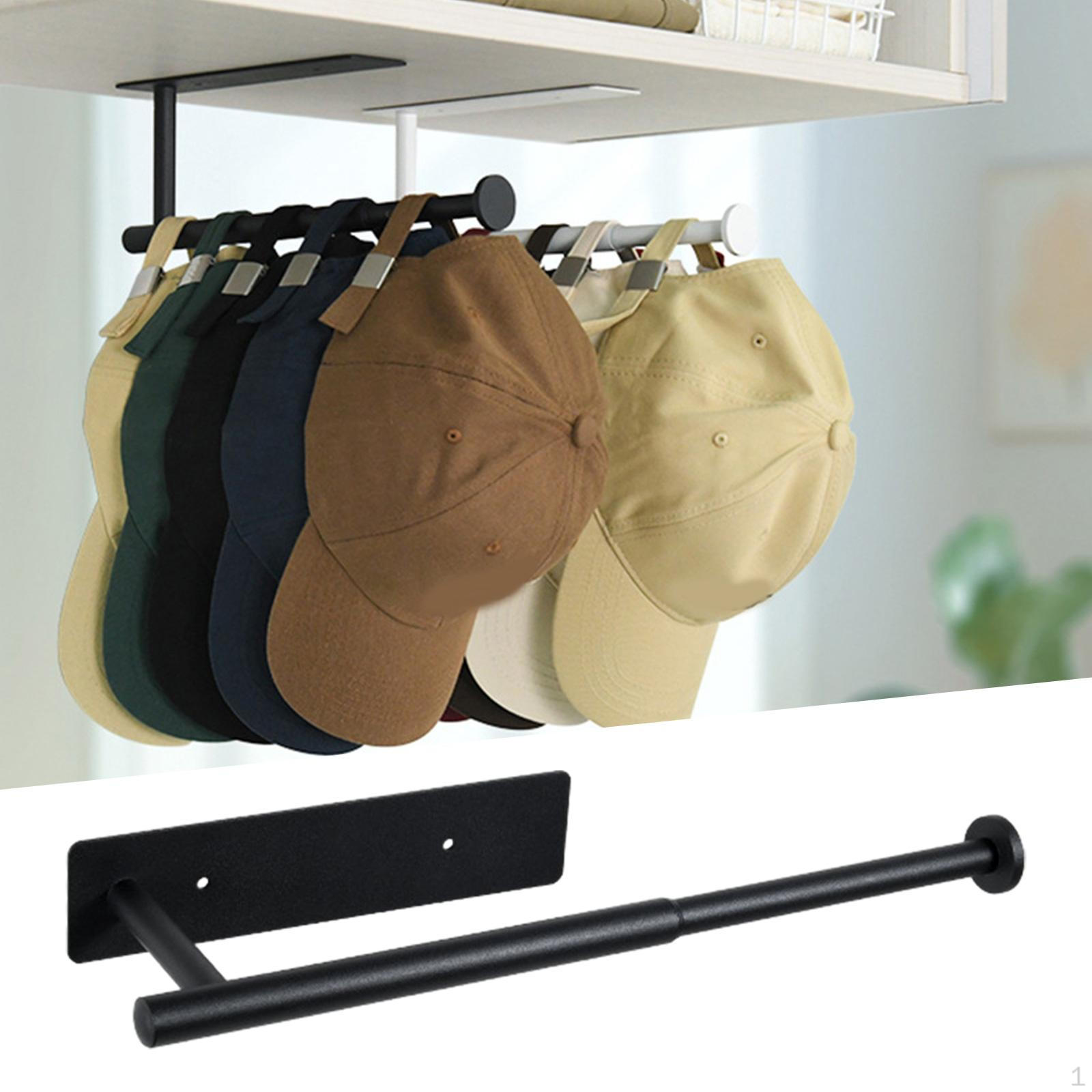 Extendable Hat Organizer Baseball Cap Rack Storage Wall Mount Hook for Home Closet Office Door black classic 890₽