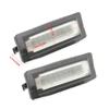 2x 18 SMD CANBUS White LED License Number Plate Light for Benz Smart Fortwo 451 Coupe 2007-15 DC12V 6000K 7.7cm