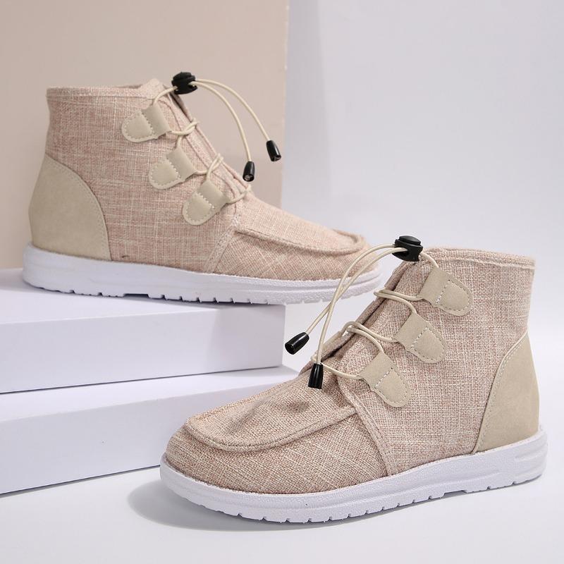 Short Snow Boots Women 2025 Winter New High-top Big Yards Overfoot Martin Boots