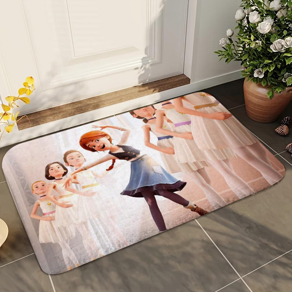 

1pc Cartoon Ballet Girl Bath Mat Absorbent Anti Slip Soft Floor Mat for Bathroom Kitchen Home Decor Carpet 40x60cm