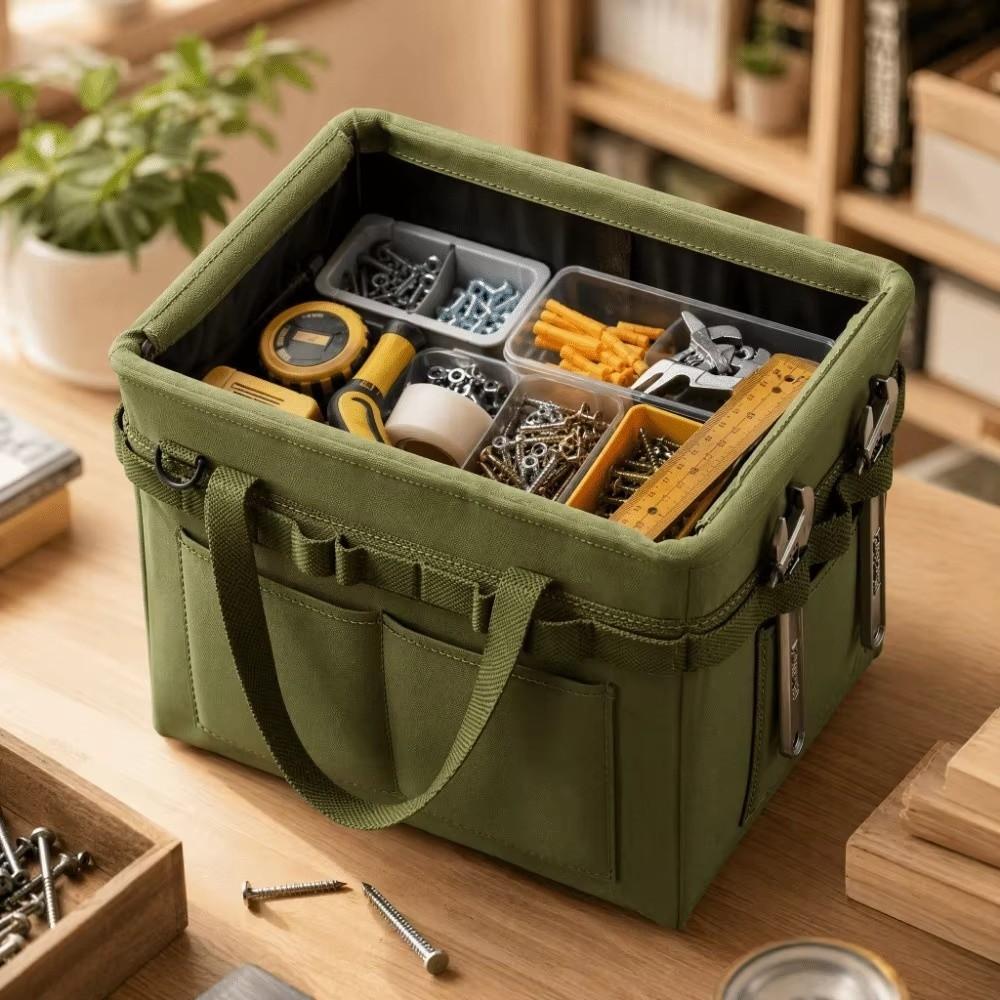 Thickened Tool Storage Organizer Multifunctional Hardware Carry Pouch for Car Repair