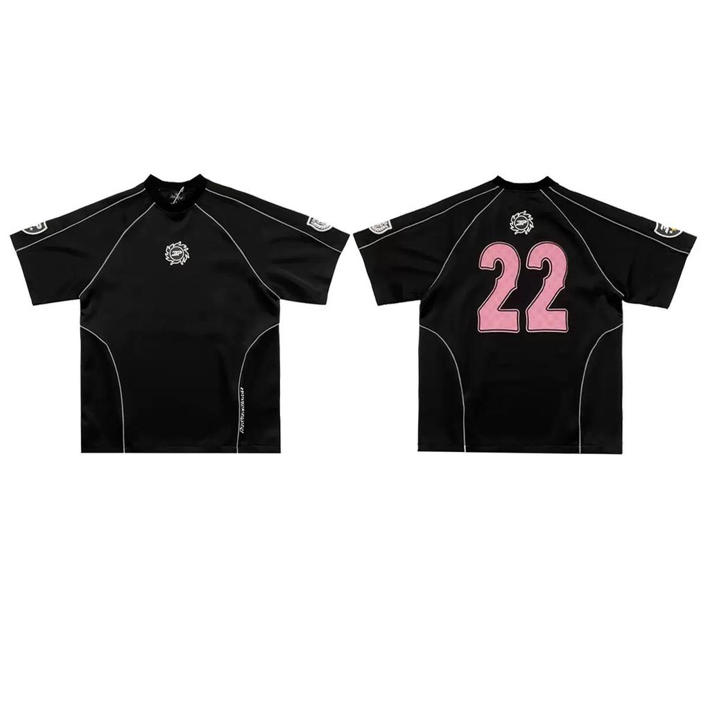 New Mesh Breathable Letter Short Sleeve Tshirts for Men and Women Crew Neck Baggy Casual Top Tees Oversized Sport Tshirt