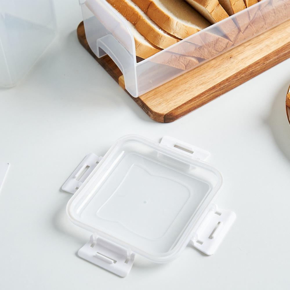 sealed Toast Storage Box with Sealing Lid Sandwich Bread Holder Loaf Container  for Kitchen