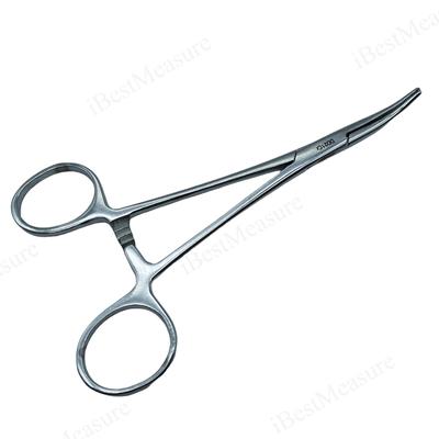 1 Stück Edelstahl Hämostatische Pinzette Chirurgische Pinzette Werkzeug Hämostat Verriegelbare Klemmen Pinzette Angelzange Gebogener/Gerader Griff