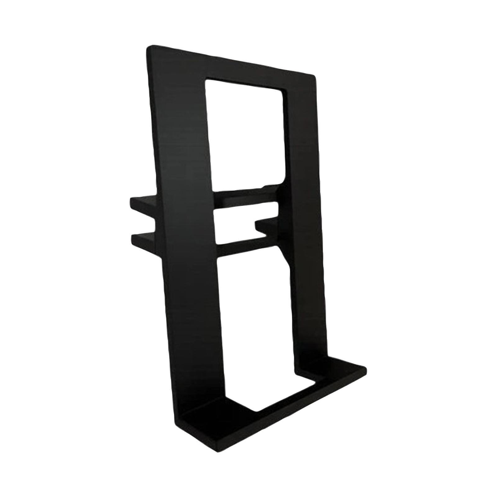 3D schwebendes Bücherregal zur Buchaufbewahrung und Präsentation, Dekoregale für Wohnzimmer und Zuhause One Size black
