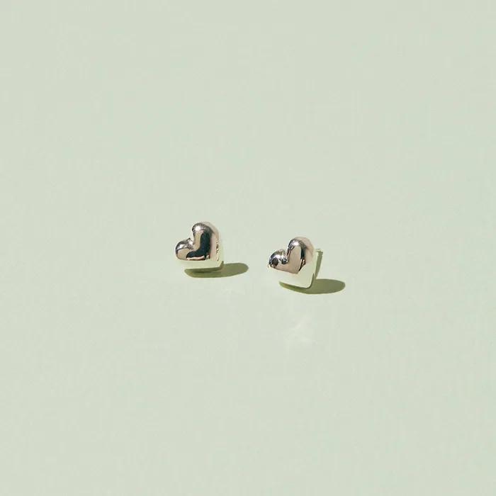 Tiny Heart Earring (925 Silver)