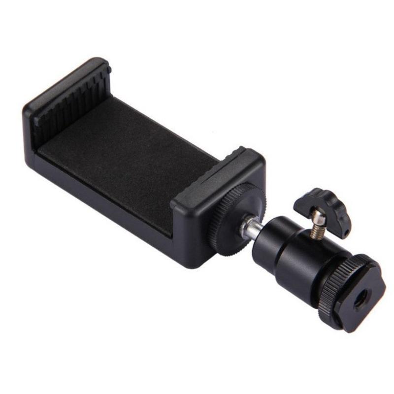 

Универсальный держатель для мобильного телефона, крепление на винт 1/4, зажим для телефона на горячем башмаке, штатив, аксессуары для фотосъемки, кронштейн чёрный