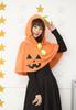 Fluffy Pumpkin Cape Costume Unisex 155cm-165cm