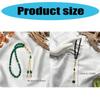 Glass Prayer Beads Tasbih 33 Muslims Prayer Beads Rosary Beads Bracelet with Tassels Muslims Islams Misbaha Bracelet