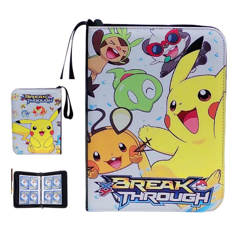52 Style 400pcs Card Album 2x2 Loose-leaf Large Capacity Leather Anime Zipper Card Collection Photo Album
