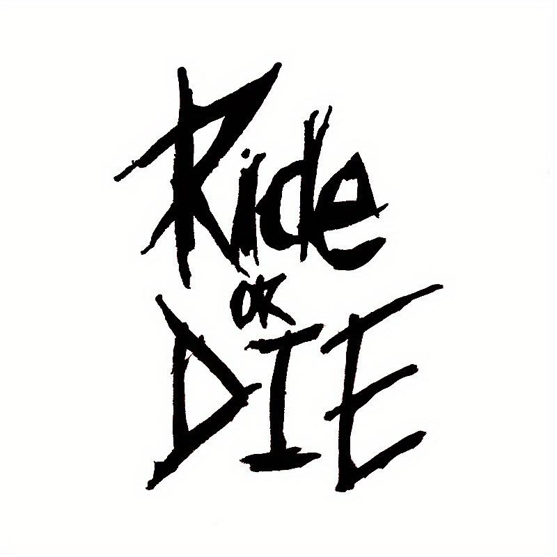 Car Stickers Ride Or Die Ride Or Die Reflective Stickers Car Motorcycle Mountain Bike Stickers