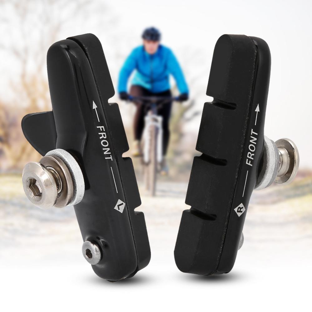 1 Paar Aluminiumlegierung & Gummi Fahrradbremsbeläge Leichtgewicht Rennradbremsbeläge Fahrradzubehör