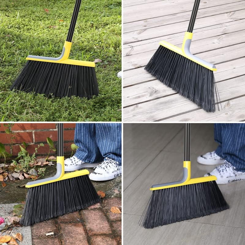 KeFanta Outdoor Broom for Floor Cleaning,58 Heavy-Duty Commercial Broom for Sweeping Concrete Courtyard Garage Patio Indoor Home Kitchen Office