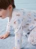 Gelato Pique Washing Animal Print Baby Romper PBCO261483, Blue, Size 80