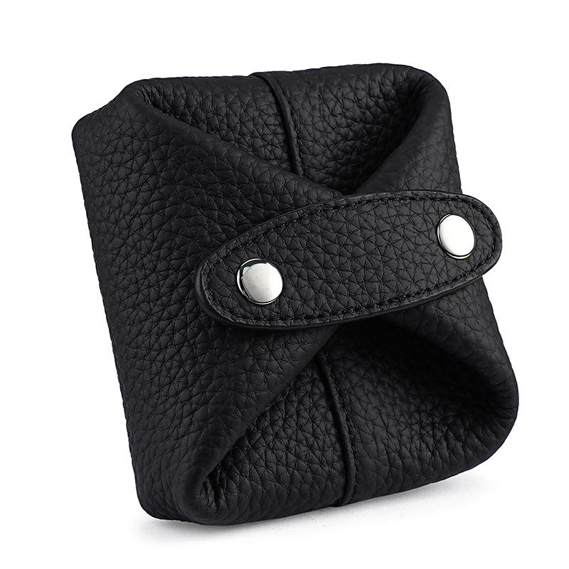 Retro Cowhide Women's Mini Coin, Jewelry & Makeup Storage Bag