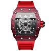 Binbang Men's Silicone Barrel Luminous Fashion Sports Watch