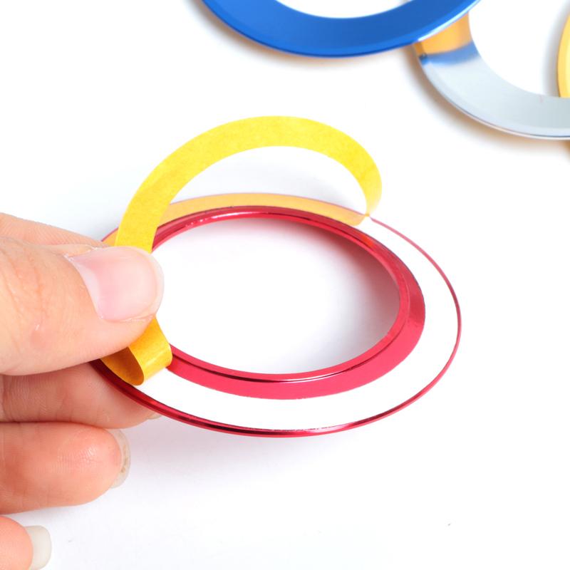 2026 Hot For VW VOLKSWAGEN Car Aluminium Alloy Steering Wheel Logo Circle Trim Sticker For Volkswagen VW Golf Polo Jetta CADDY T