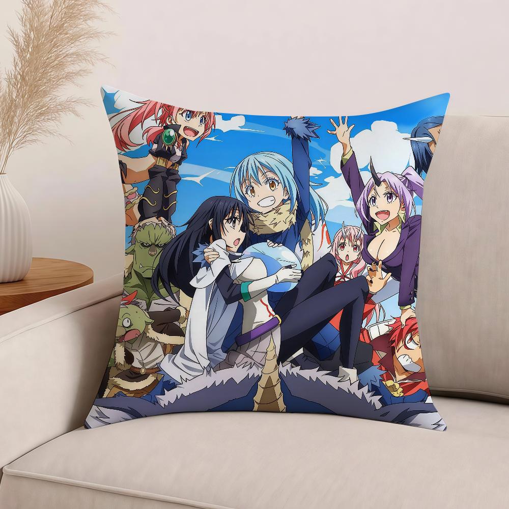Movie That T-Time I Got R-ReincarnatedS-Slime Pillow Case Office Cushions Suitable For Sofa Car Bedroom Decorative Cushion Cover