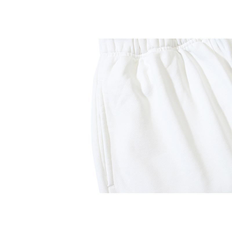 1019 Off-White 2025 Spring/Summer New OW Tape Slant Stripe Pattern Printed Men's and Women's Casual Loose Shorts