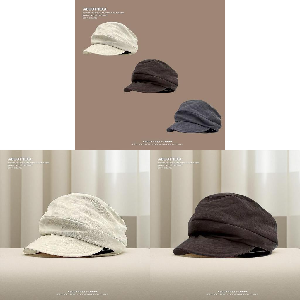 Retro japonský estetický baret s ochranou proti slunci pro ležérní letní nošení