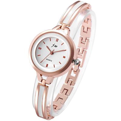 Ladies Bangle Watch Simple Cute Analog Display Waterproof Alloy Belt Popular Stylish Ladies Watch Rose Gold Birthday Anniversary Christmas Day Present