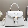 Pu Small Square Bag With Printed Design For Daily Use Womens Casual Handbag