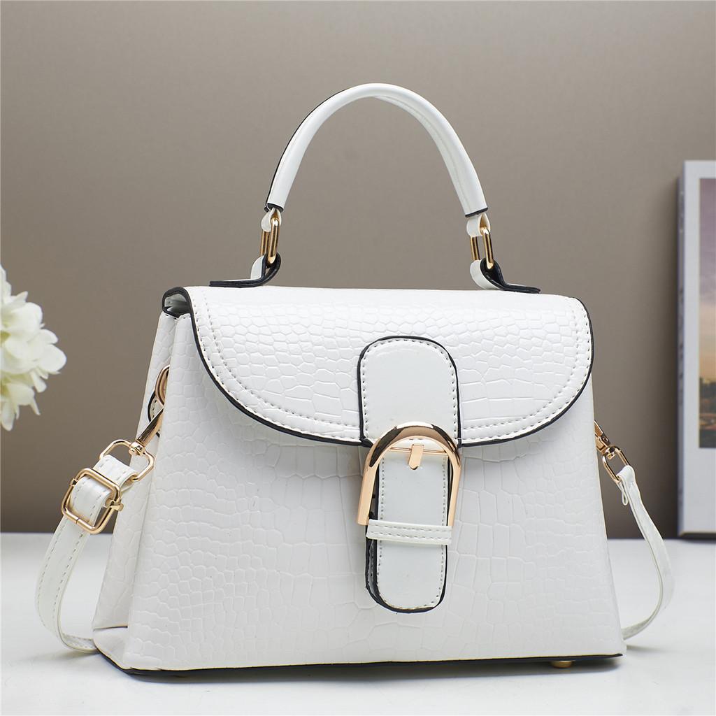 Pu Small Square Bag With Printed Design For Daily Use Womens Casual Handbag