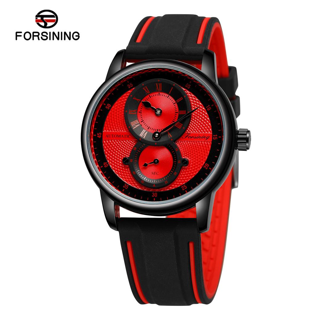 Forsining Herren Sport Rennzifferblatt Mechanische Uhr Mode Automatische Mechanische Uhr