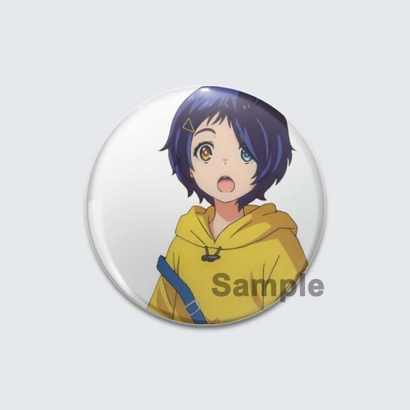 32/44/58mm Anime Wonder Egg Priority Brooch Cute Cartoon Girl Icon Badge Backpack Shirt Lapel Pin Creative Handmade Jewelry Accessorie Gift