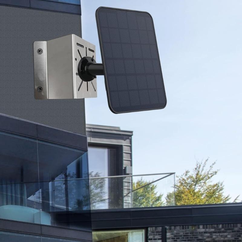 Space Saving Stainless Steel Camera Support Brackets Secure Fixing for Solars Panel Security Cameras LED Light
