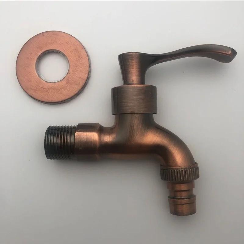Doodii Carved Wall Mount Zinc Alloy Antique Bibcock Garden Wash Basin Faucet Decorative Outdoor Garden Mop Taps Torneira Parede