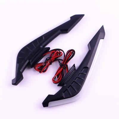 2x Motorcycle Front Side Spoiler Winglets Aerodynamic Wing Set LED Light Sticker
