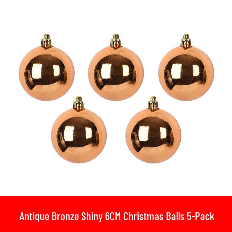 6-30cm Christmas Ornaments: Shiny, Matte & Glitter Balls In Gold, Silver, Red & Green - Plastic Tree Decorations