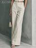 Women's Summer Sleeveless Lace Top with Straight Leg Casual Pants Fashion Elegant Set