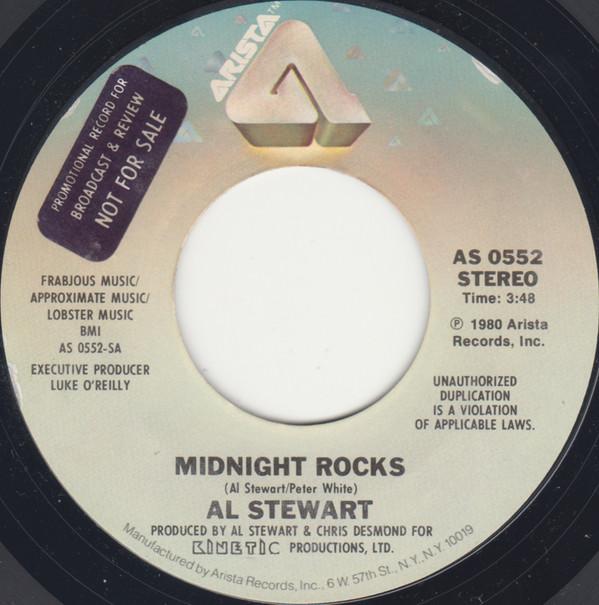 

7inch Record AL STEWART - Midnight Rocks AS0552 Arista 1980 US Rock Used