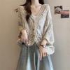 Bohemian Women's Crochet Hollow Lace Cardigan Top  Summer Loose Plus Size Sun Protection Cardigan