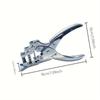 3-in-1 Manual PVC Card Puncher Elliptical Circular and Round Corner Slot Punch Durable Office School Home Use.