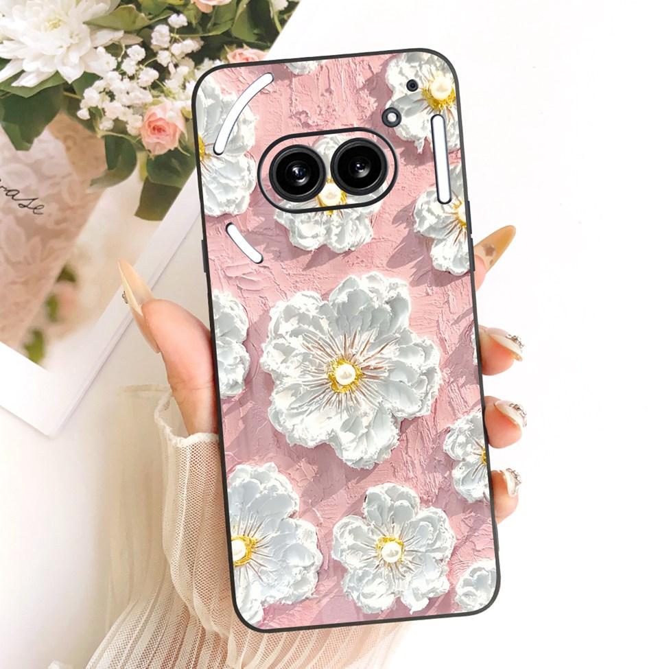 Cover For Nothing Phone 2a Case A142 Silicone Cute Cat Fashion Butterfly Funny Painted Casing For Nothing Phone (2a)