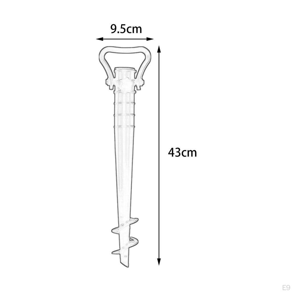 Beach Umbrella Holder with Windproof Anchor