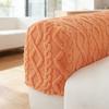 Luxurious Plush Sofa Arm Cover For Comfort And Warmth Furniture Protector Machine Washable Fuzzy Armrest Slipcover