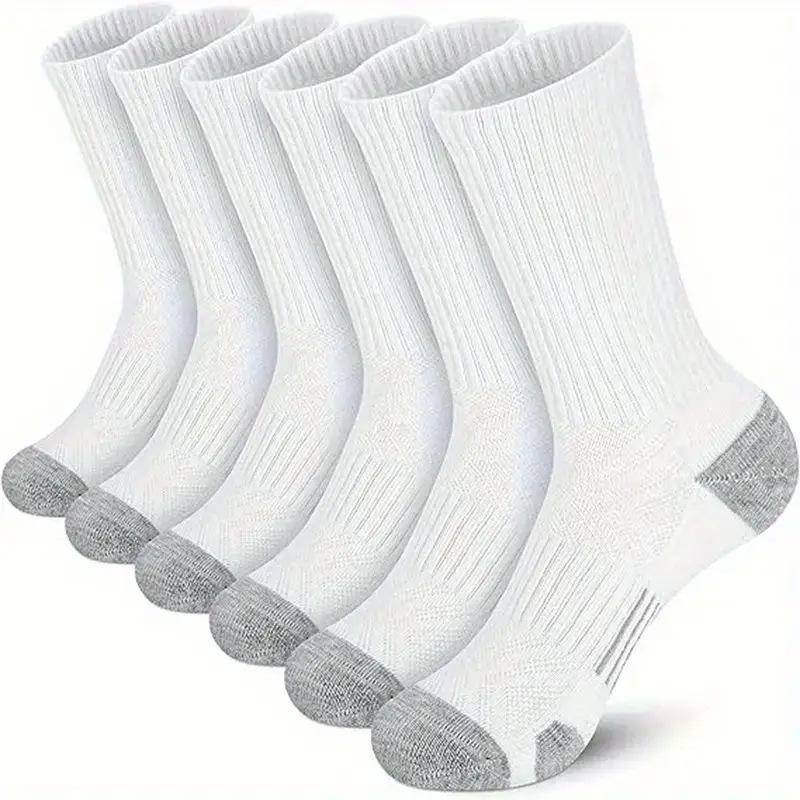Herren Sportliche Baumwollsocken in Wadenlänge - Schwarz, Weiß, Grau