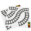 Parking Scene Toy Track Sticker Pattern Removable Set 18-25g