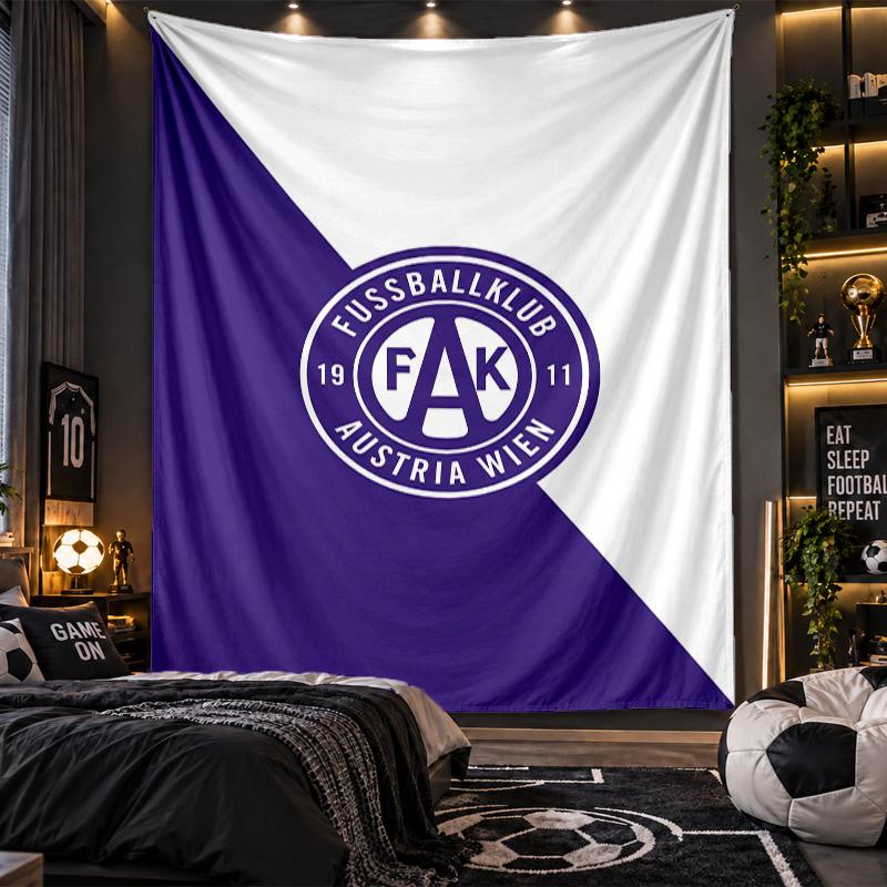 Wall Hanging Tapestry Austria Wien FC Print Cloth for Living Room Bedroom Home Decor