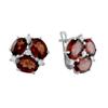 Silver Earrings with Natural Garnet 7.796ct (2061380)