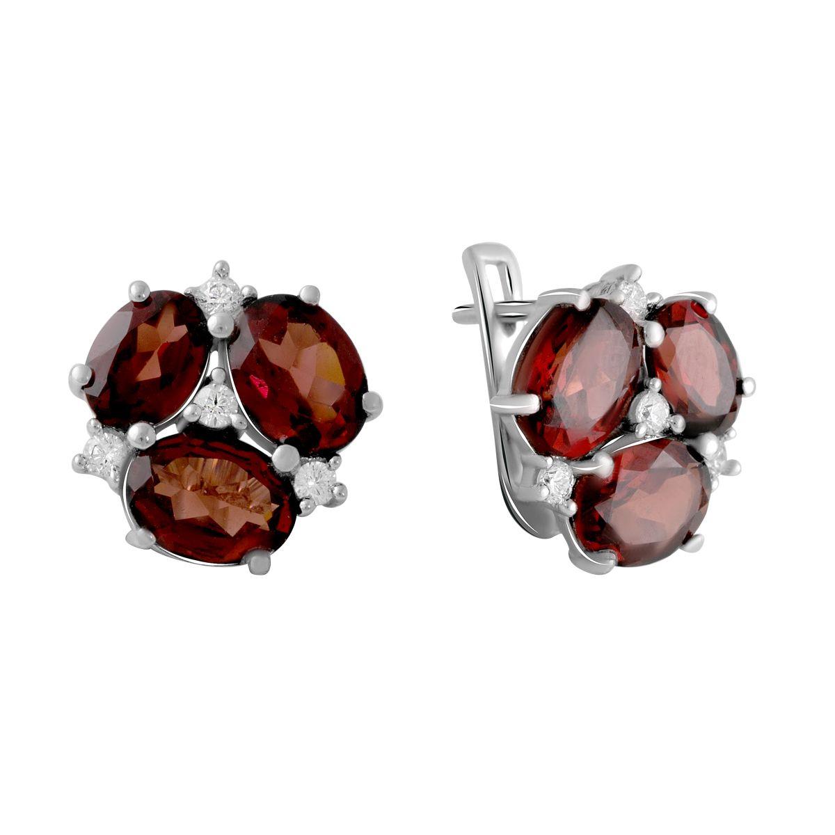 

Срібні сережки з натуральним гранатом 7.796ct (2061380)