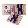 Men's Creative Wallet: Currency Print Canvas Card Holder, Customizable Designs Available