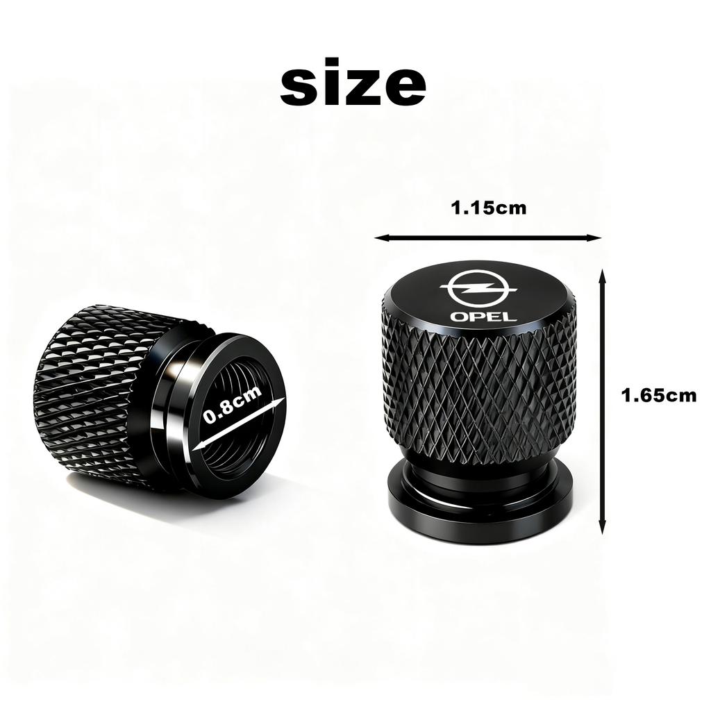 4Pcs Car Wheel Tire Valve Caps Air Stem Covers Accessories For Opel Astra J Insignia Astra G Corsa Zafira B Mokka Vivaro Meriva